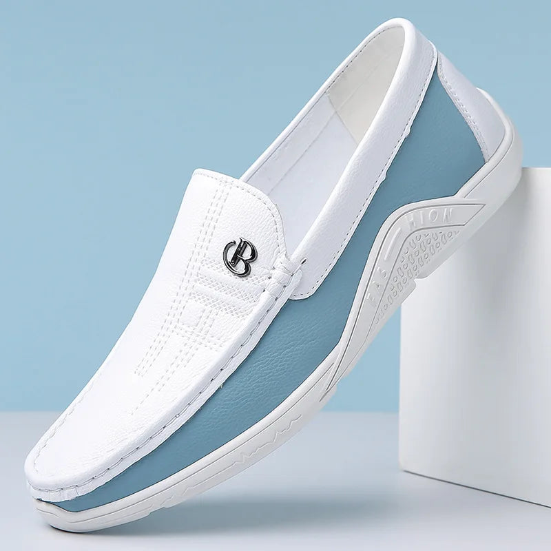 Men's Vegan Leather Slip-On Loafers