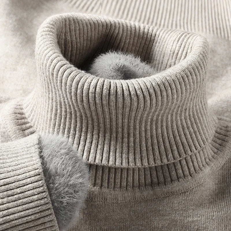 Men's Merino Wool Turtleneck Sweater