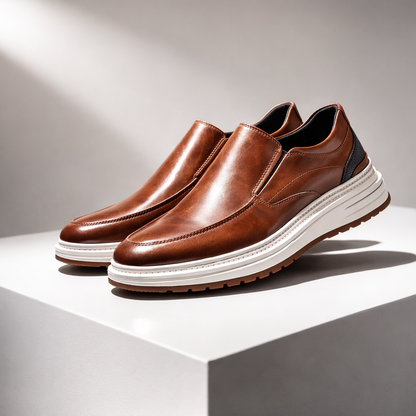 Men's Genuine Leather Orthopedic Slip-On Loafers
