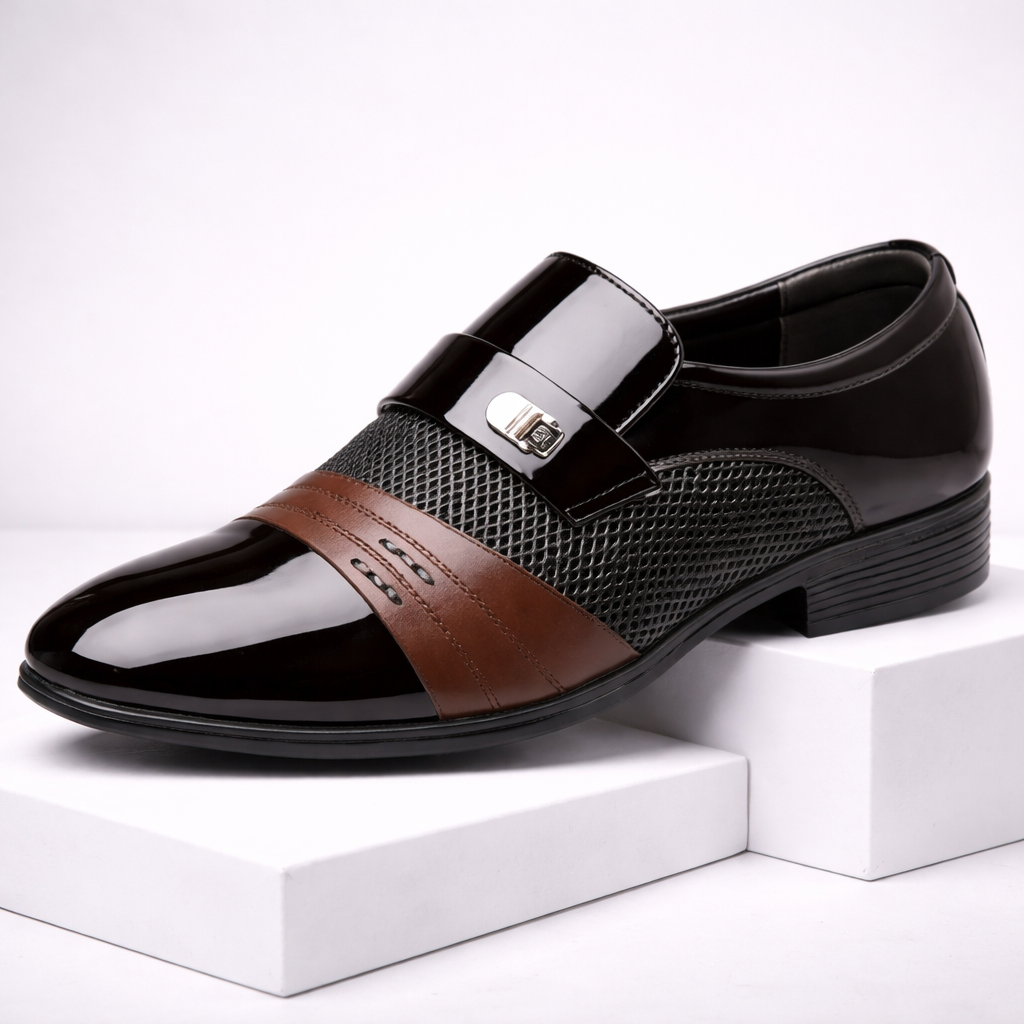 Men's Genuine Leather Slip-On Loafers