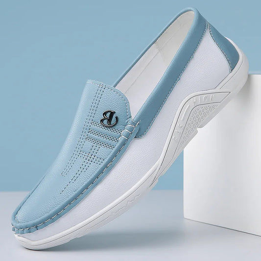 Men's Vegan Leather Slip-On Loafers