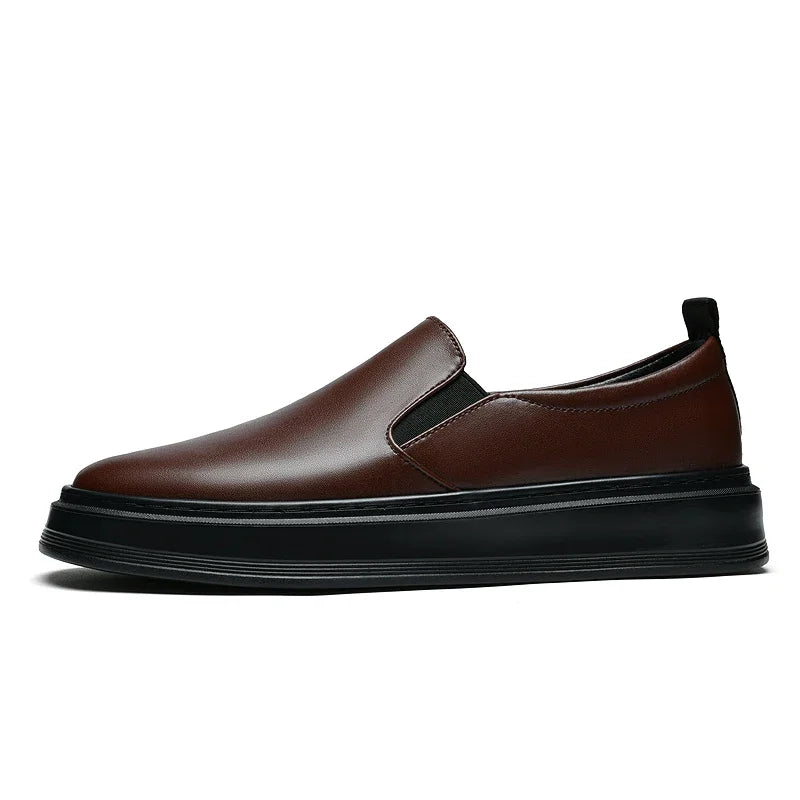 Men's Genuine Leather Slip-On Loafers