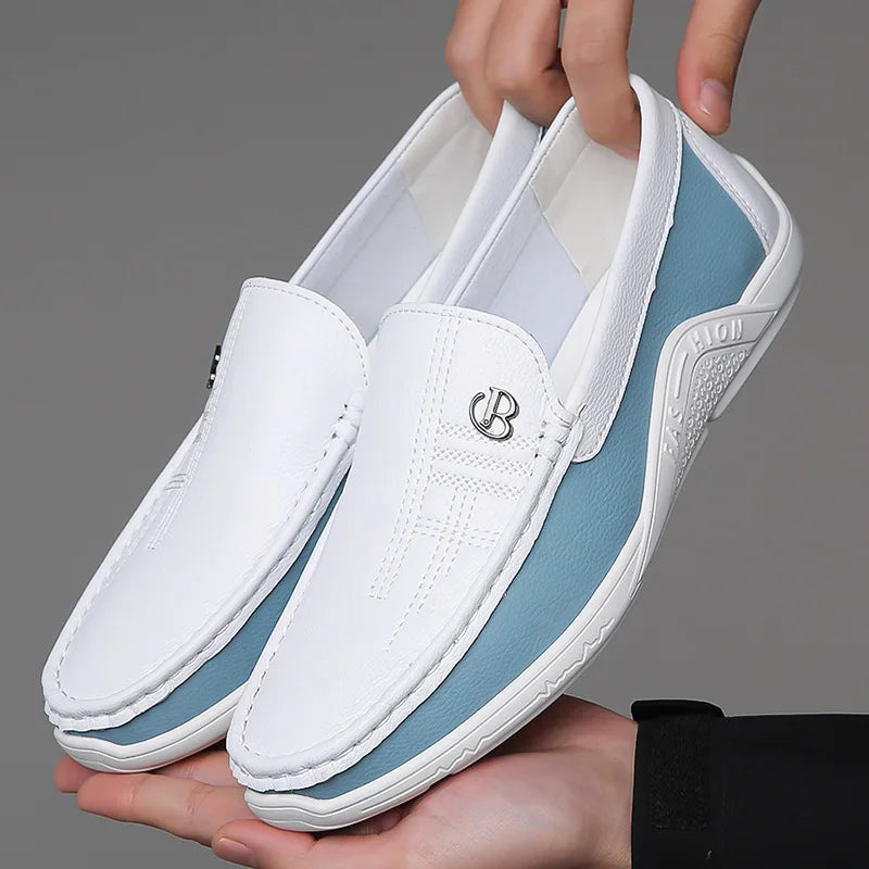 Men's Vegan Leather Slip-On Loafers