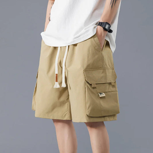 Men's Relaxed Cargo Shorts with Pockets