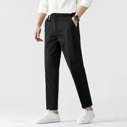 Men's Straight-Leg Dress Pants