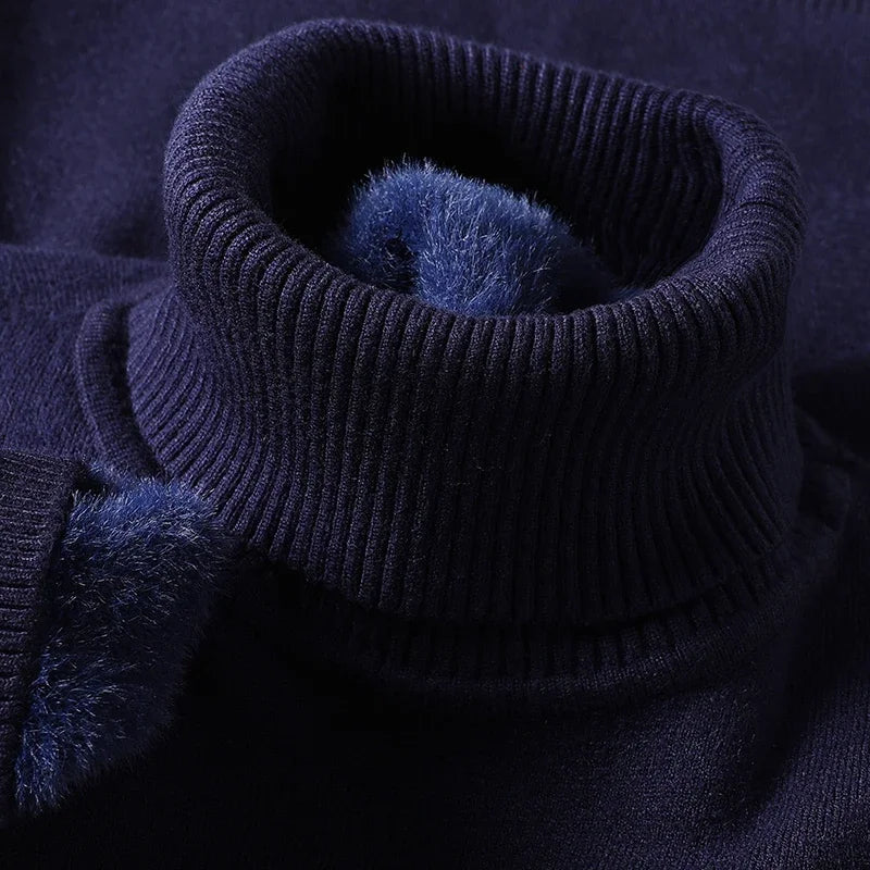 Men's Merino Wool Turtleneck Sweater