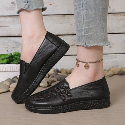Women's Genuine Leather Orthopedic Slip-On Shoes
