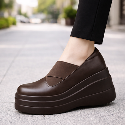 Women's Genuine Leather Orthopedic Platform Shoes