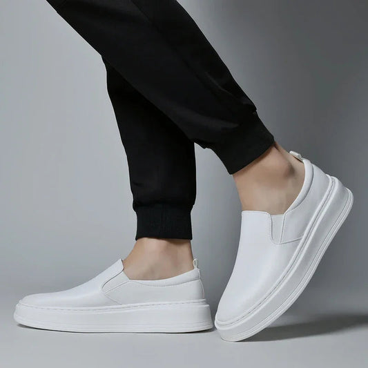 Men's Genuine Leather Slip-On Loafers