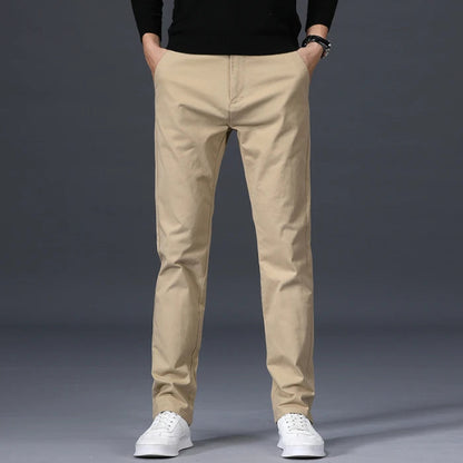 Men's Slim-Fit Cotton Dress Pants