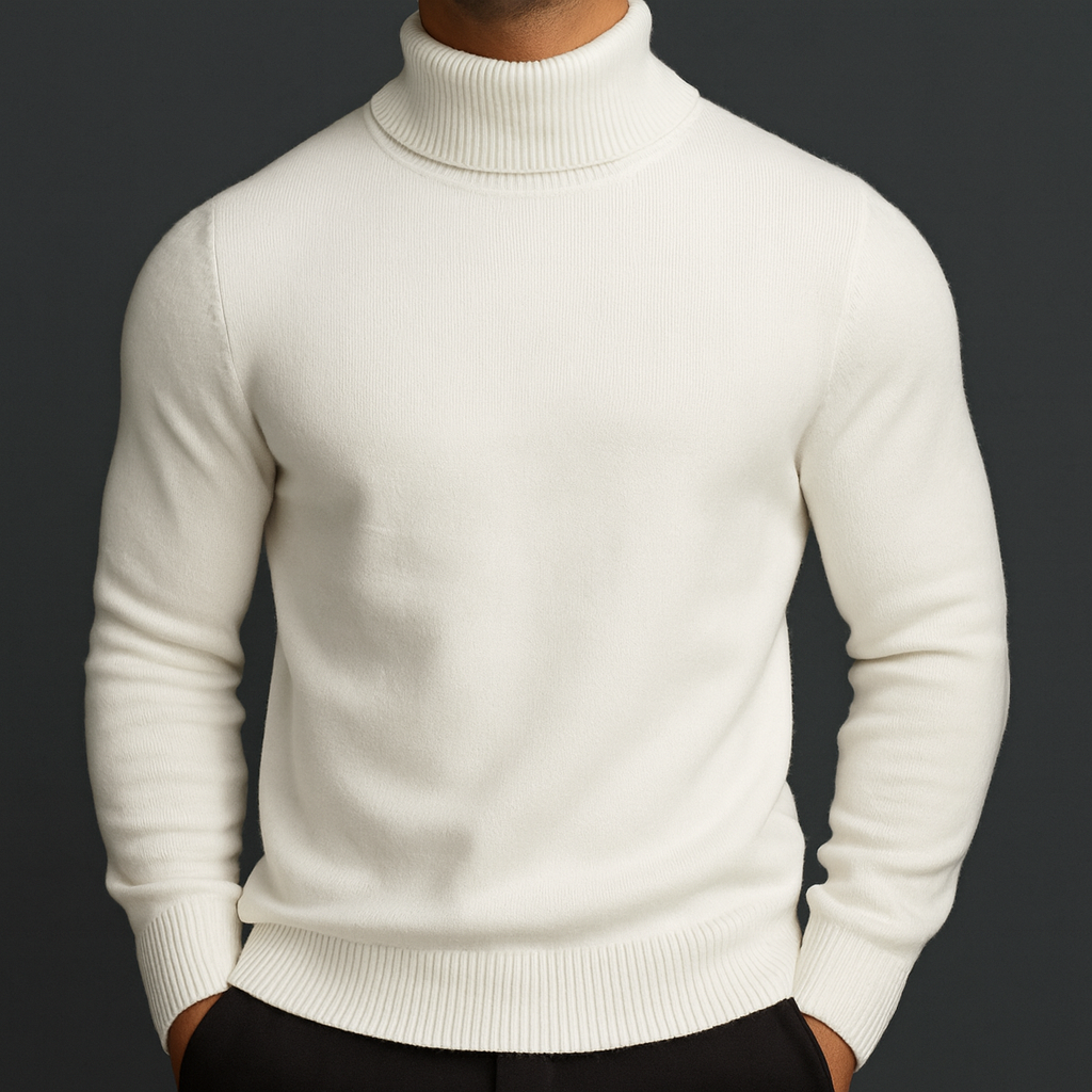 Men's Merino Wool Turtleneck Sweater