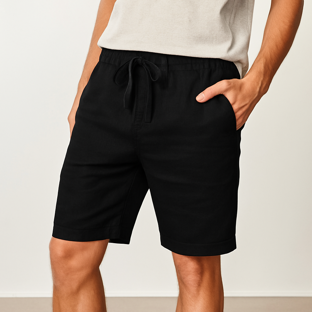 Men's Linen Drawstring Shorts