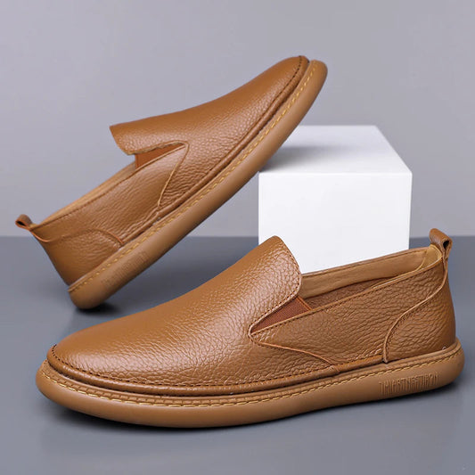 Men's Genuine Leather Orthopedic Slip-On Loafers