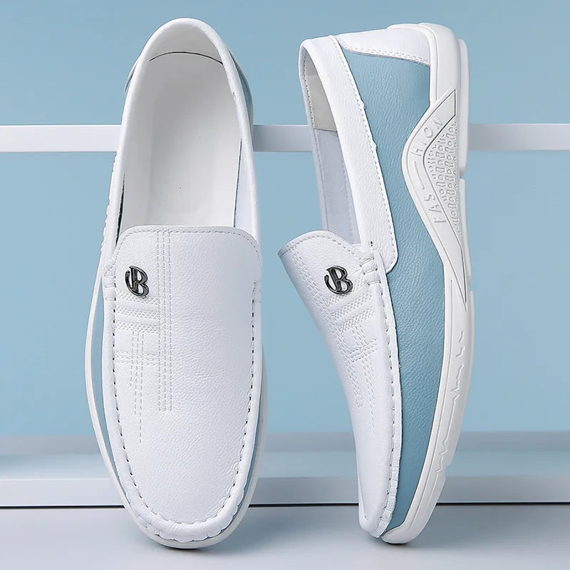 Men's Vegan Leather Slip-On Loafers