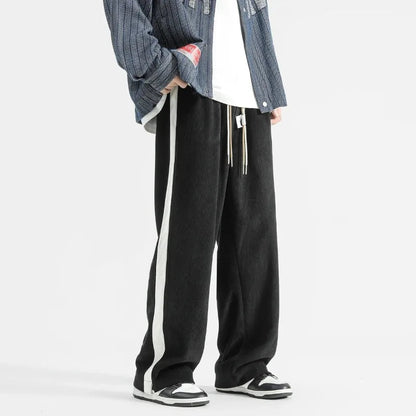 Breslin Wide-Leg Drawstring Sweatpants