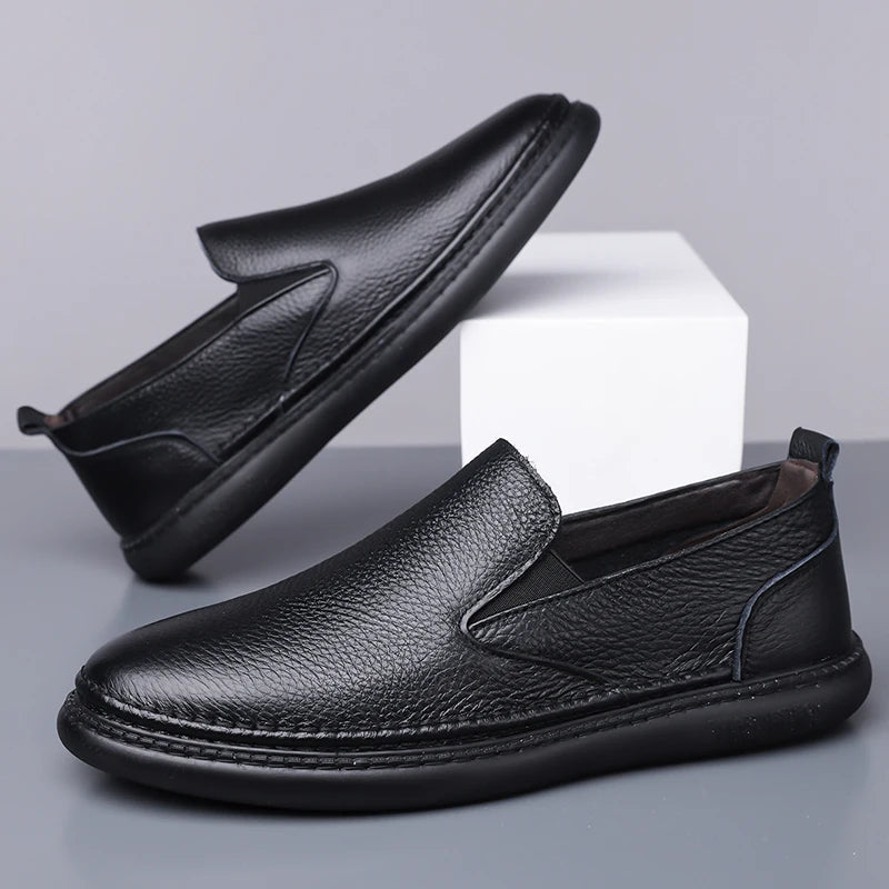 Men's Genuine Leather Orthopedic Slip-On Loafers