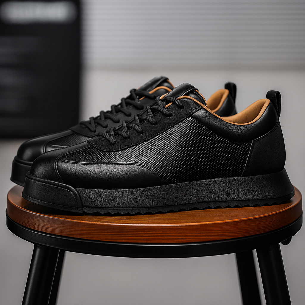 Men's Genuine Leather Orthopedic Sneakers