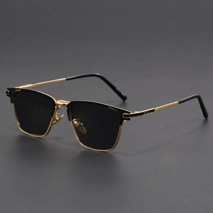 Men's Metal Frame UV400 Geometric Sunglasses