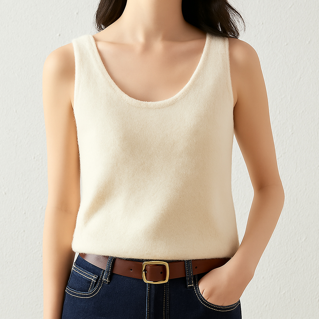 Sylvana Cashmere Knit Tank Top
