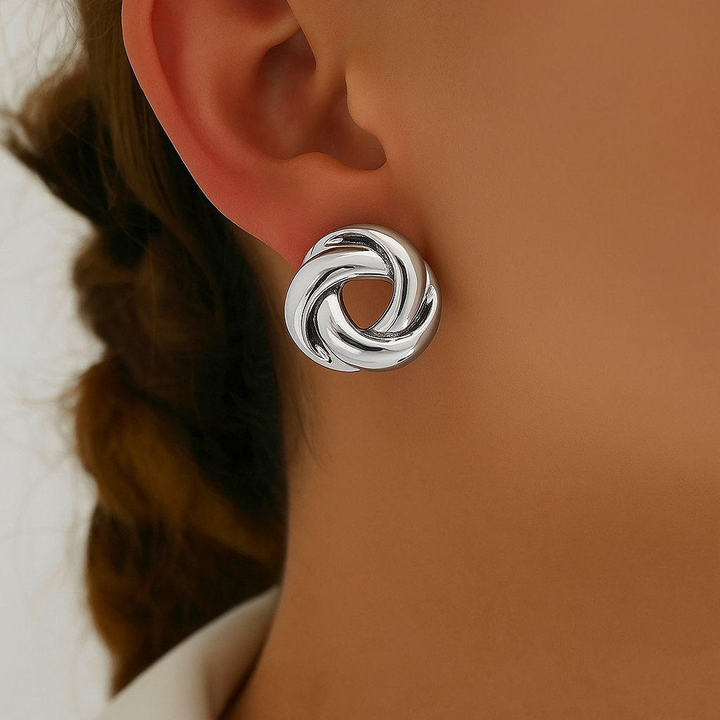 Women's Twist Snap-Closure Earrings