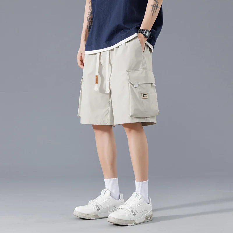 Men's Relaxed Cargo Shorts with Pockets