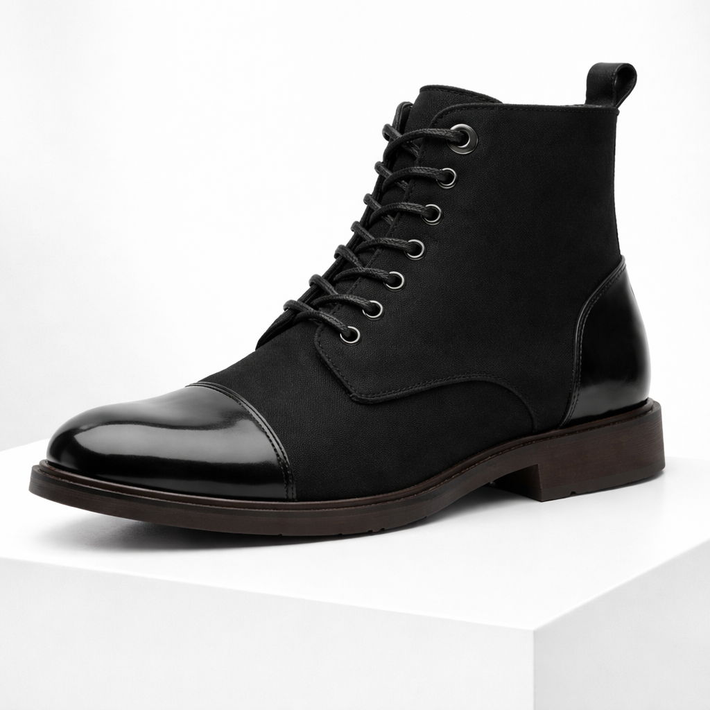 Men's Italian Leather Orthopedic Ankle Boots