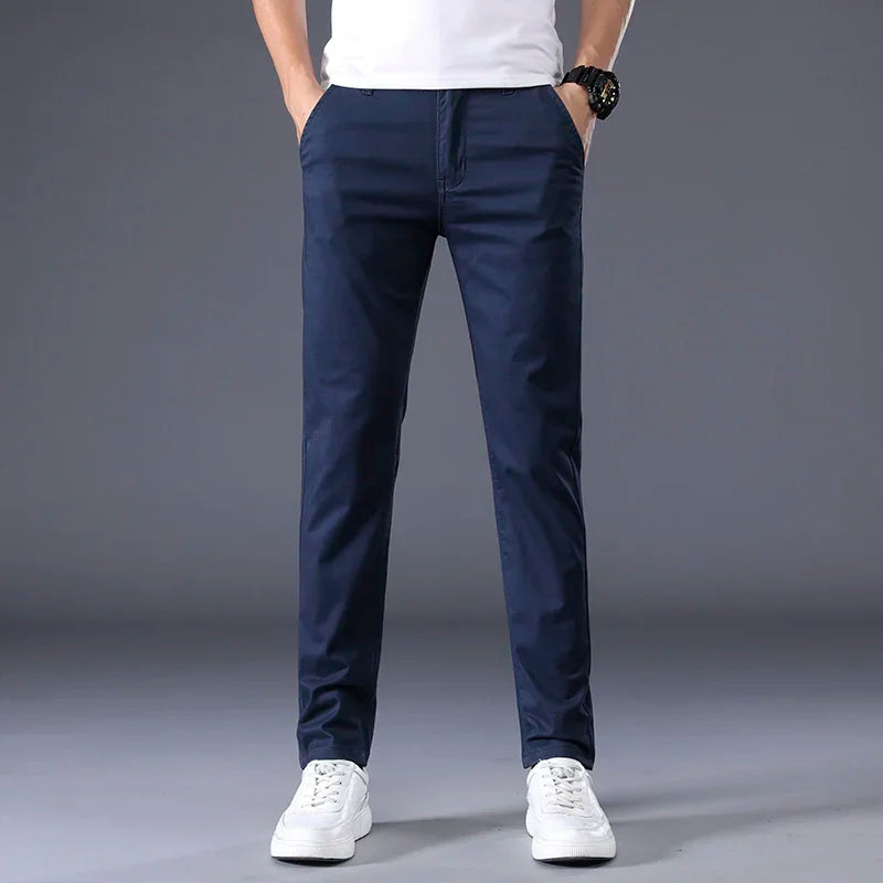 Calvero Slim Fit Cotton Dress Pants