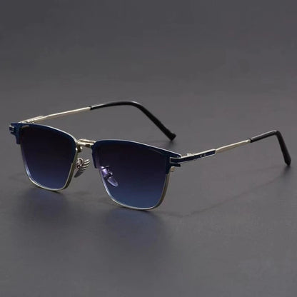 Men's Metal Frame UV400 Geometric Sunglasses