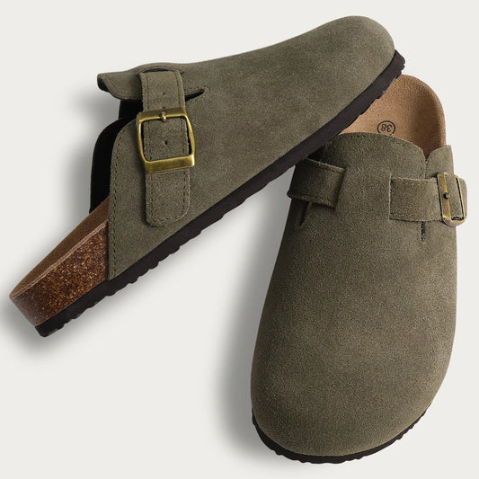 Men's Suede Slip-On Clog Shoes