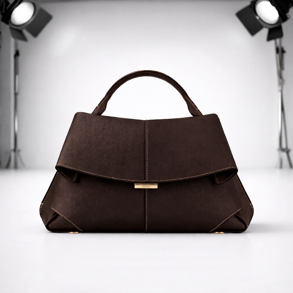 Women's Genuine Leather Structured Handbag