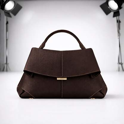 Women's Genuine Leather Structured Handbag
