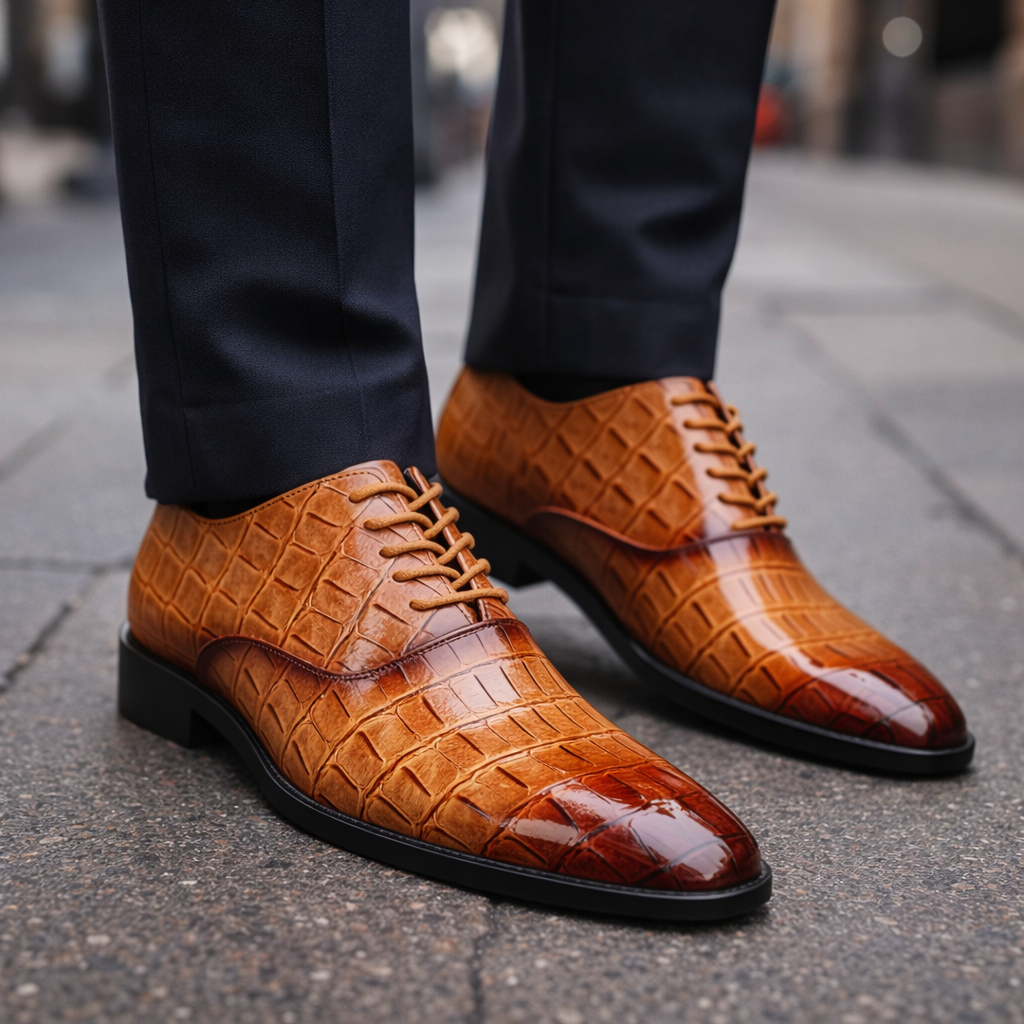 Men's Genuine Leather Orthopedic Dress Shoes