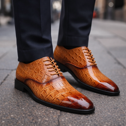 Men's Genuine Leather Orthopedic Dress Shoes