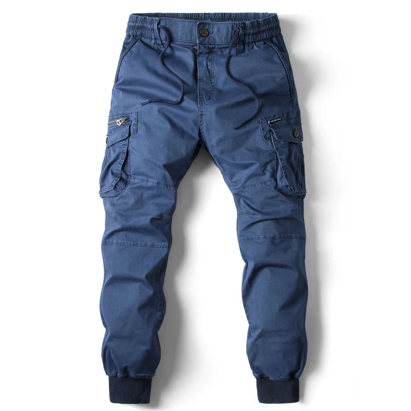Men's Slim-Fit Cotton Cargo Pants
