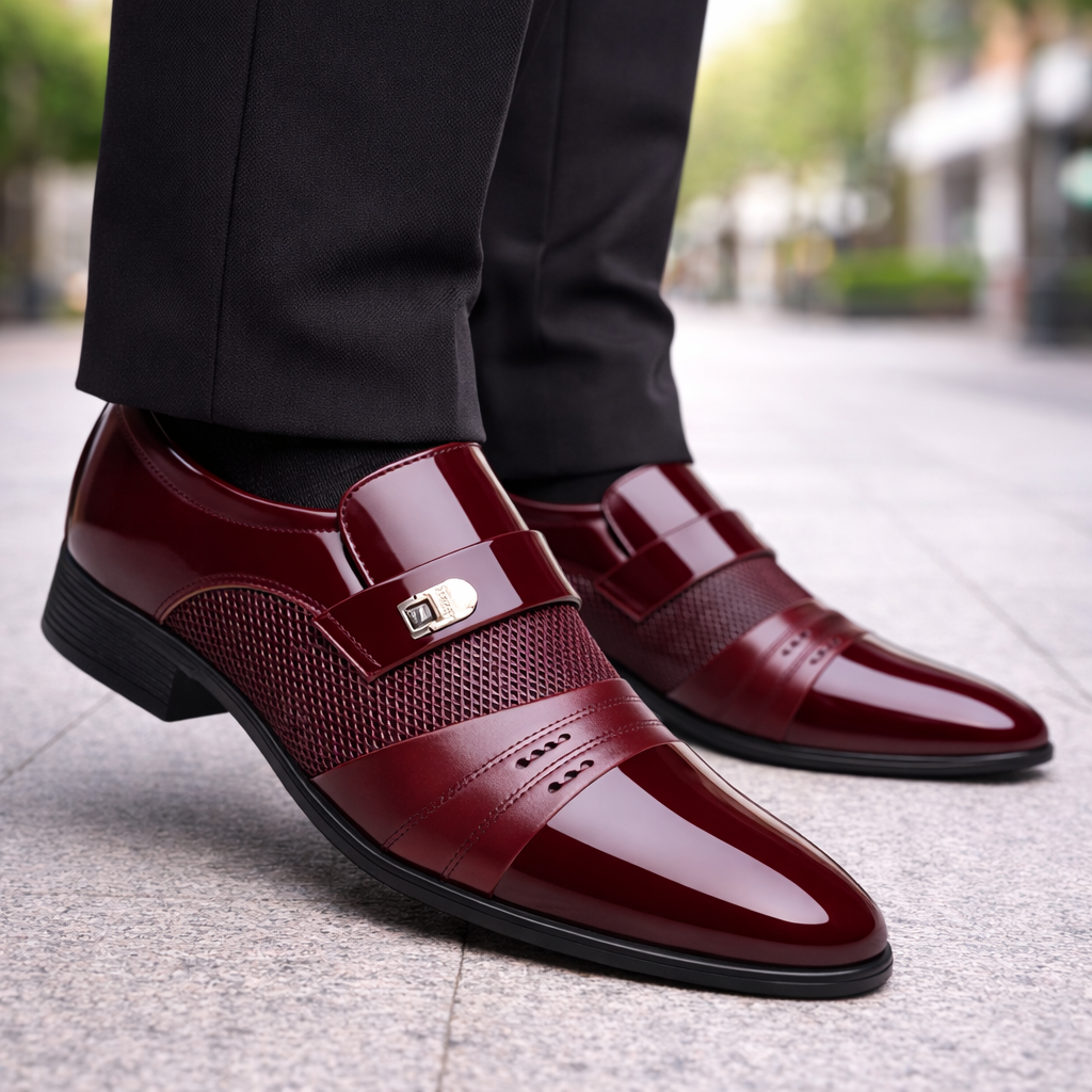 Men's Genuine Leather Slip-On Loafers