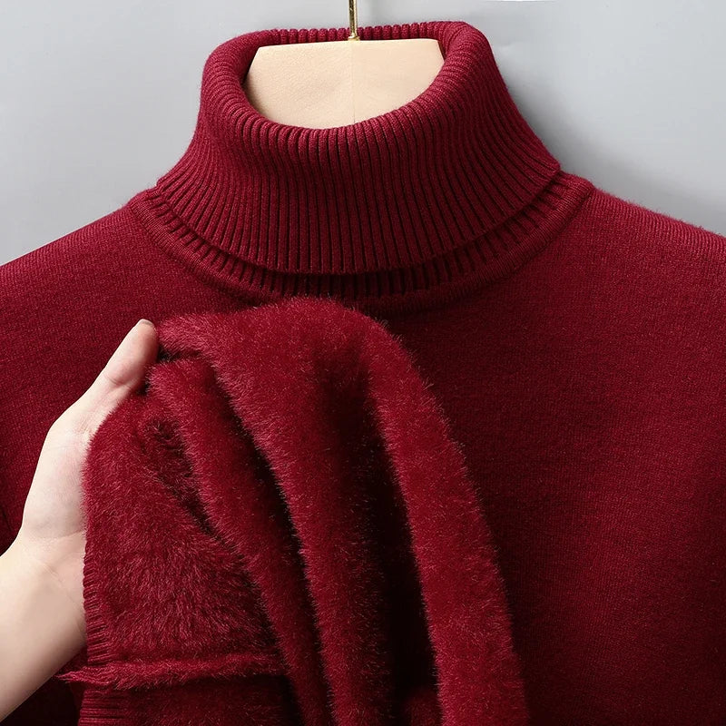 Men's Merino Wool Turtleneck Sweater