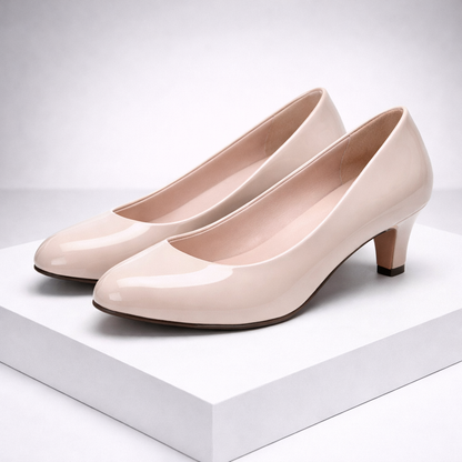 Women's Glossy Leather Orthopedic Pumps