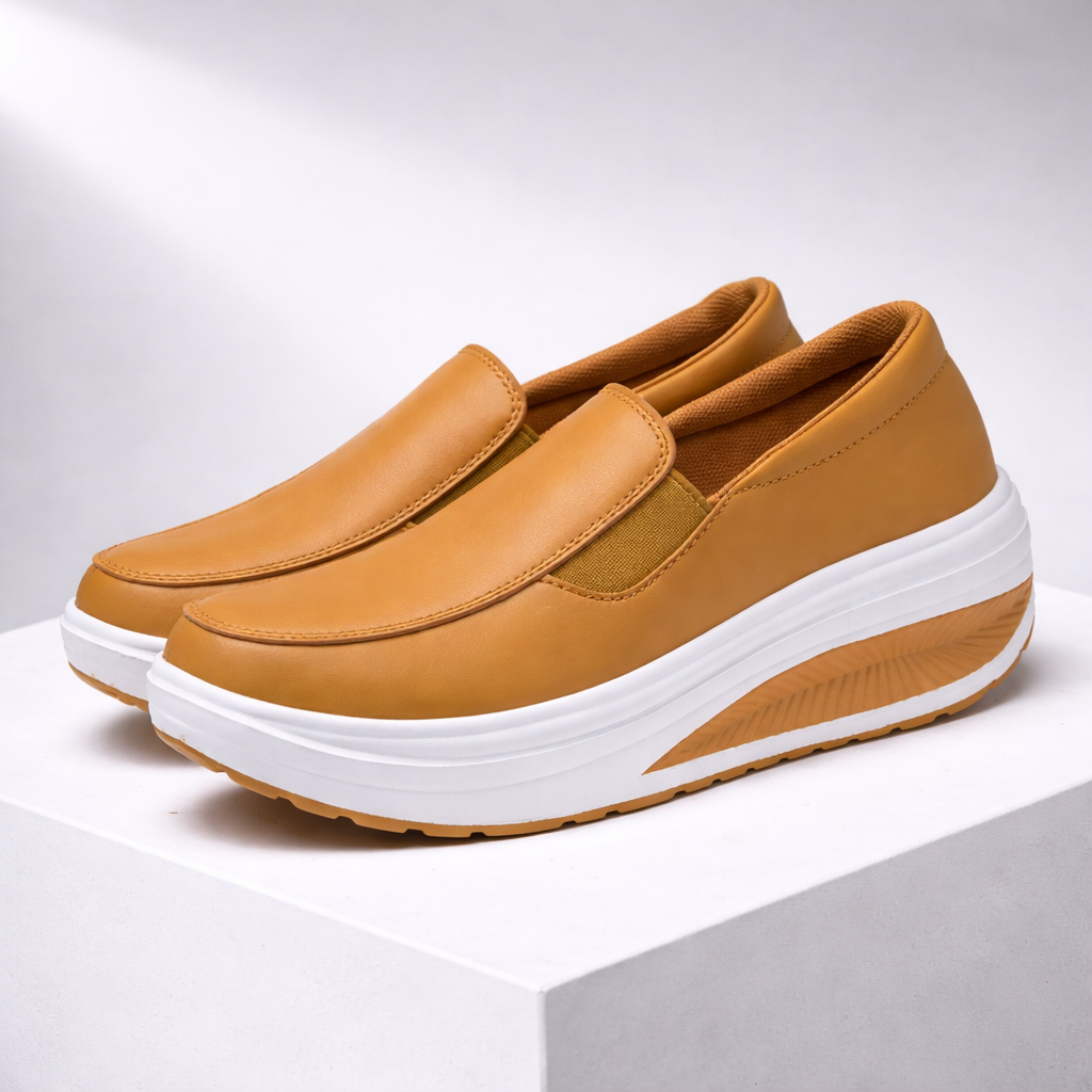 Women's Genuine Leather Orthopedic Sneakers