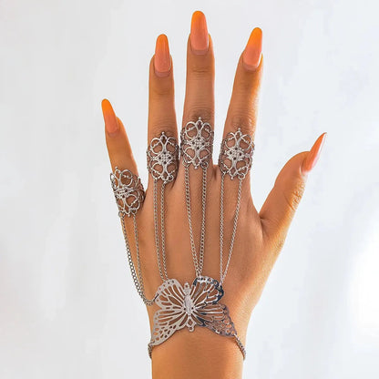 Women's Butterfly Chain Ring Set