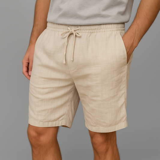 Men's Linen Drawstring Shorts