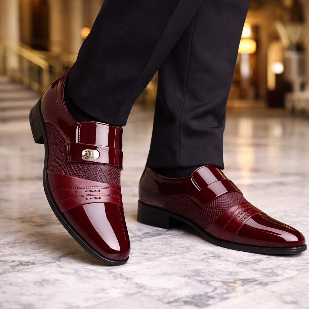 Men's Genuine Leather Slip-On Loafers