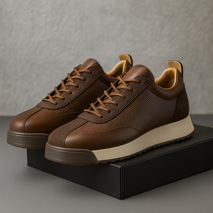 Men's Genuine Leather Orthopedic Sneakers