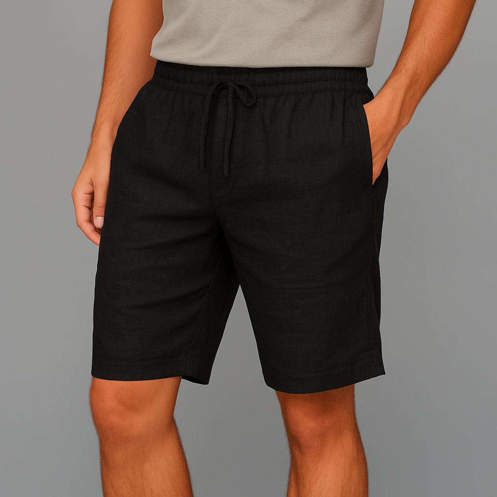 Men's Linen Drawstring Shorts