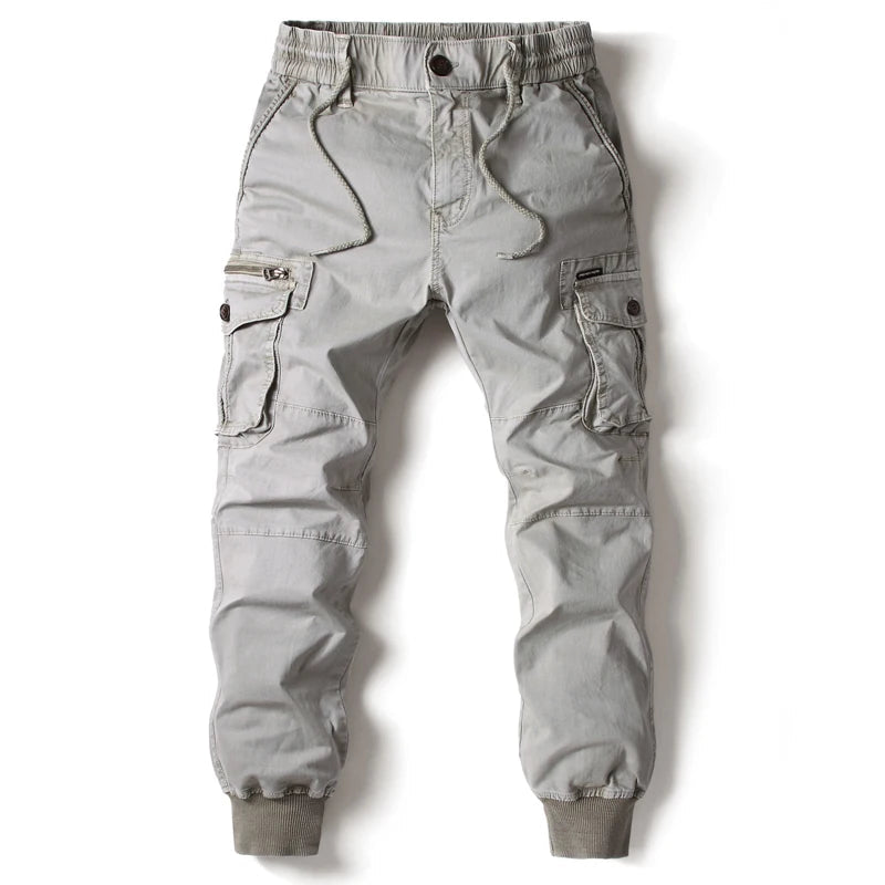 Men's Slim-Fit Cotton Cargo Pants