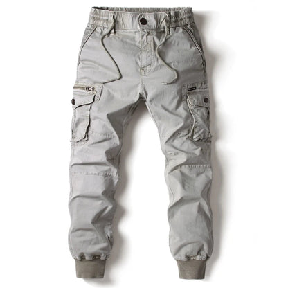 Men's Slim-Fit Cotton Cargo Pants