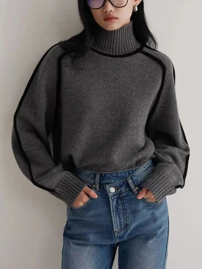 Celeste Ribbed Turtleneck Sweater