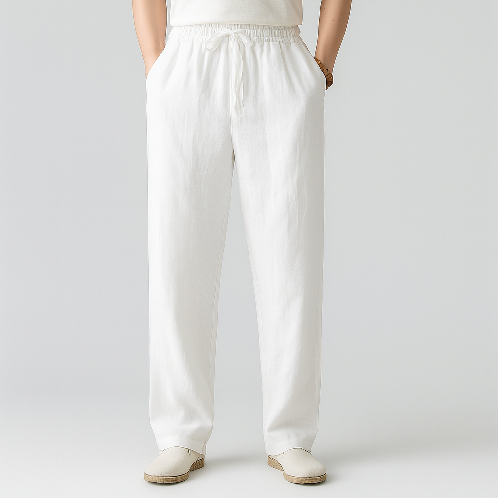 Men's Linen Drawstring Pants
