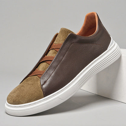 Men's Genuine Leather and Suede Orthopedic Sneakers