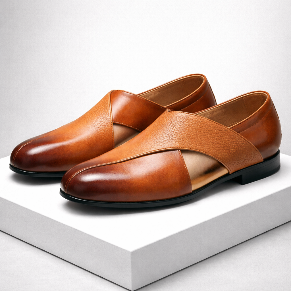 Men's Genuine Leather Orthopedic Slip-On Loafers
